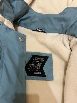 K-Way Giubbotto Azzurro