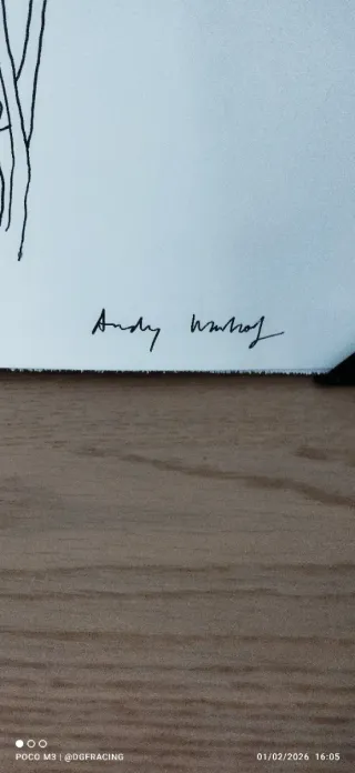 Dibujo original Andy Warhol