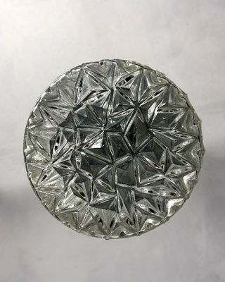 Lampadario Modernista Anni '60 Vetro Metallo