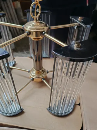 Lámpara colgante de cristal