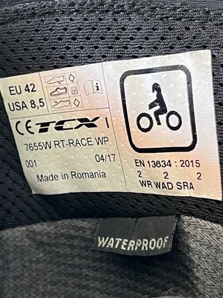 Botas Moto TCX RT RACE Waterproof Talla 42