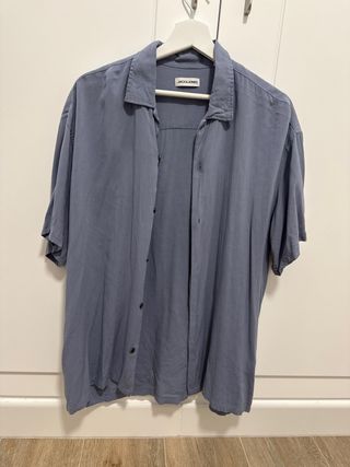 Camisa Jack & Jones azul hombre