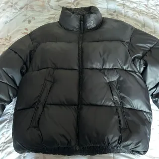 Abrigo Zara Puffer Negro Talla L