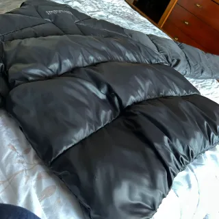 Abrigo Zara Puffer Negro Talla L