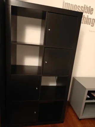 URGE Mueble Kallax Ikea Negro