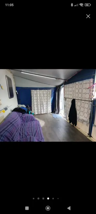 Caravana con avance y cocina