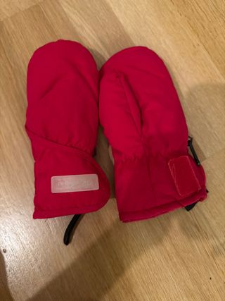 Manoplas esquí niño rojas