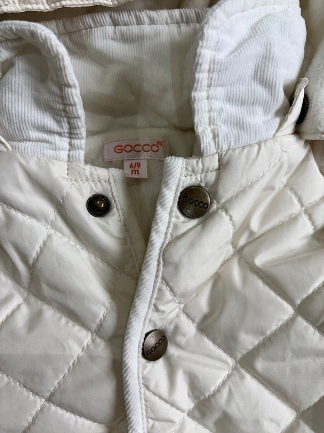 Buzo Gocco blanco bebé 6-9 meses