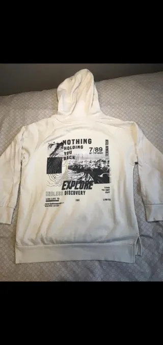 Sudadera blanca niño 10-11 años