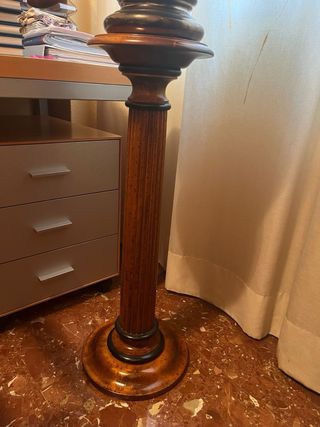 Busto Clásico Bronce con Pedestal Madera