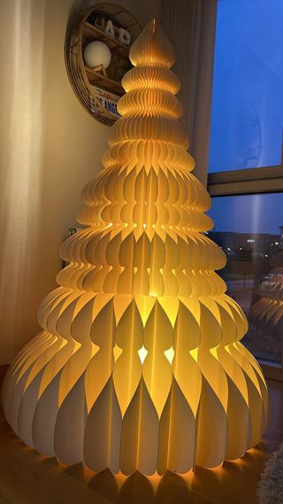 Árbol Navidad Zara Home Papel Beige Nuevo