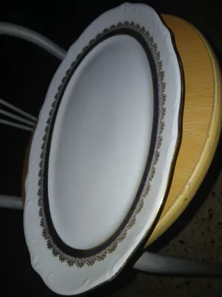 Plato, plata, fuente grande