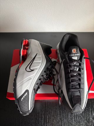 Scarpe Nike Shox Uomo Nero Argento
