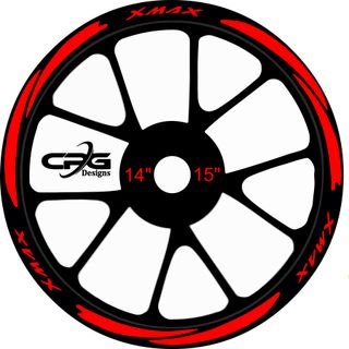 Pegatinas para llantas XMAX 14 y 15