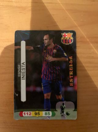 Carta Fútbol Iniesta España FCB Estrella