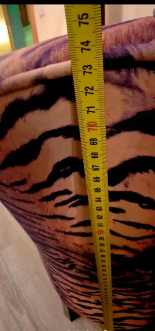 Sillón estampado animal print