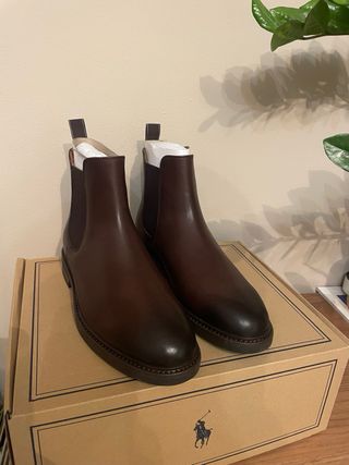 Botines de cuero marrones