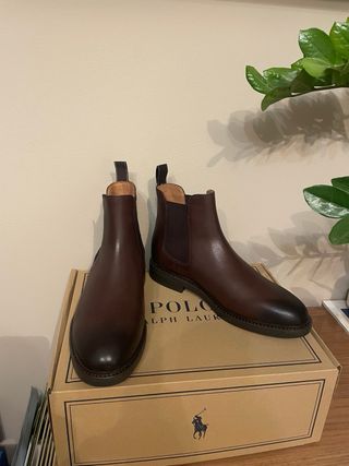 Botines de cuero marrones