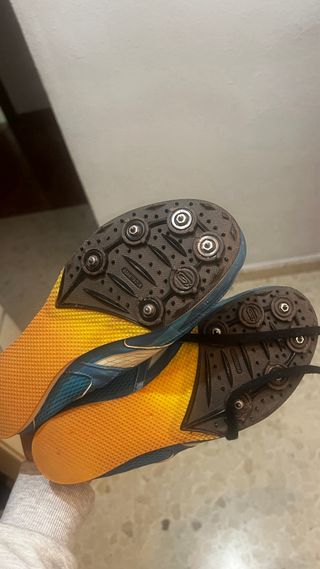 Zapatillas de clavos kalenji azules talla 40