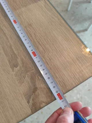 Mesa de comedor madera y cristal...