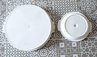 Set 2 Tupperware vintage con separavivande