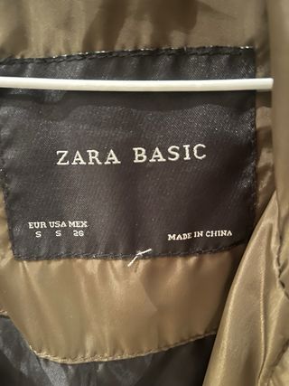 Chaqueta Zara ligera verde militar
