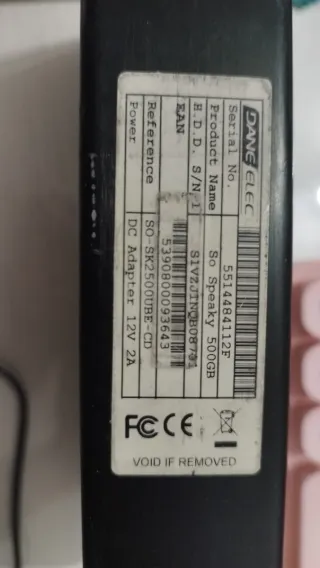 Disco Duro 500GB multimedia lector de tarjetas