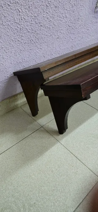 Pack de 2 estanterías de madera