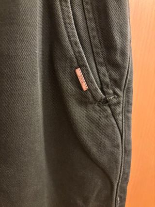 Pantalón Zara Talla 36 Verde Militar