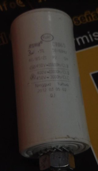 Condensador para motor nevera