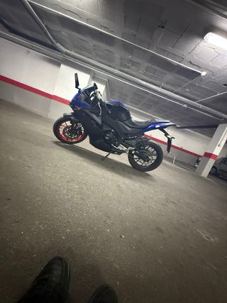 Moto 49cc Deportiva Negra y Azul