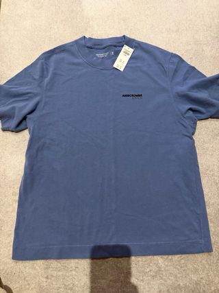 Abercrombie & Fitch Camiseta XS Oversized Azul
