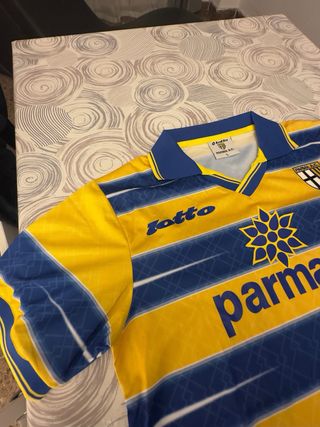 Camiseta Parma AC Lotto Parmalat Retro Talla L
