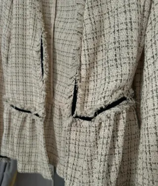 Chaqueta Zara Hilo Beige