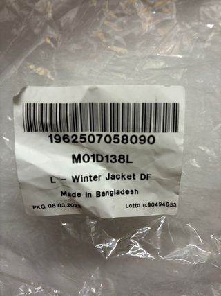 Chaqueta Invierno Deutz Fahr Original Negra