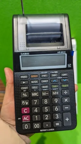 Calculadora casio impresora pantalla lc papel 58mm