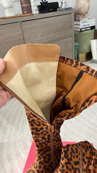 Stivali lunghi Allegra K fantasia leopardata