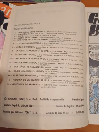 Lote Cómic antiguos del año 1964