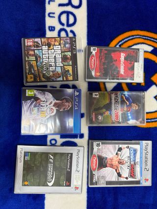 Lote de 5 Videojuegos PS2, PS3 e PSP