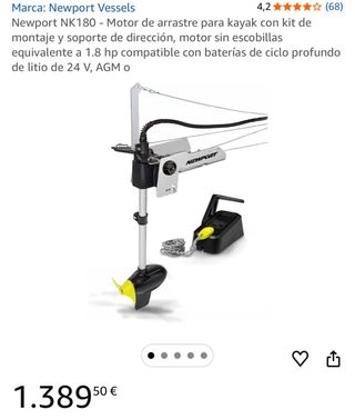 Kayak de pesca con motor