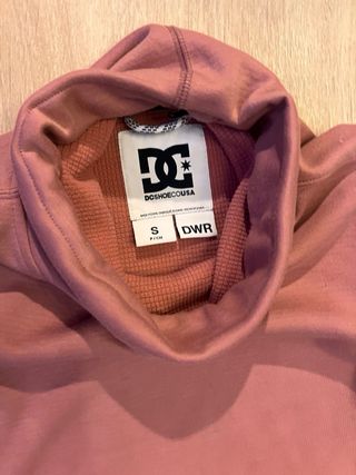 Sudadera DC cuello alto rosa Talla S