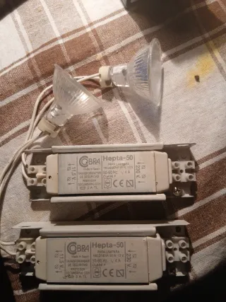 2 Reactancias OBRA Hepta-50 y 2 Halógenas