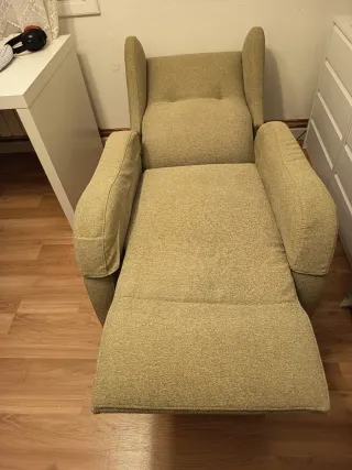 Sofá Eléctrico Tela Beige