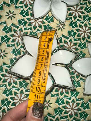 Fiori Vetro Murano Bianchi per Specchi Lampadari