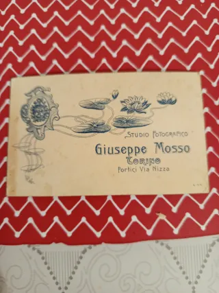 Biglietto da visita vintage G. Mosso Torino
