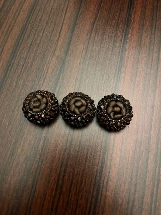 3 bottoni vintage decorati