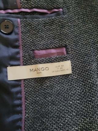Blazer azul marino jaspeado talla 52