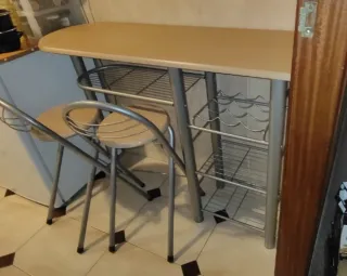 Mesa alta cocina O patas para hacer Isla con tabla