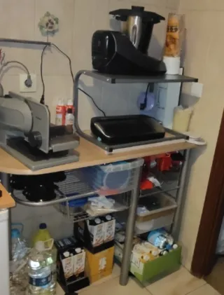 Mesa alta cocina O patas para hacer Isla con tabla