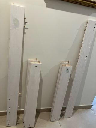 Litera triple Lufe blanca madera